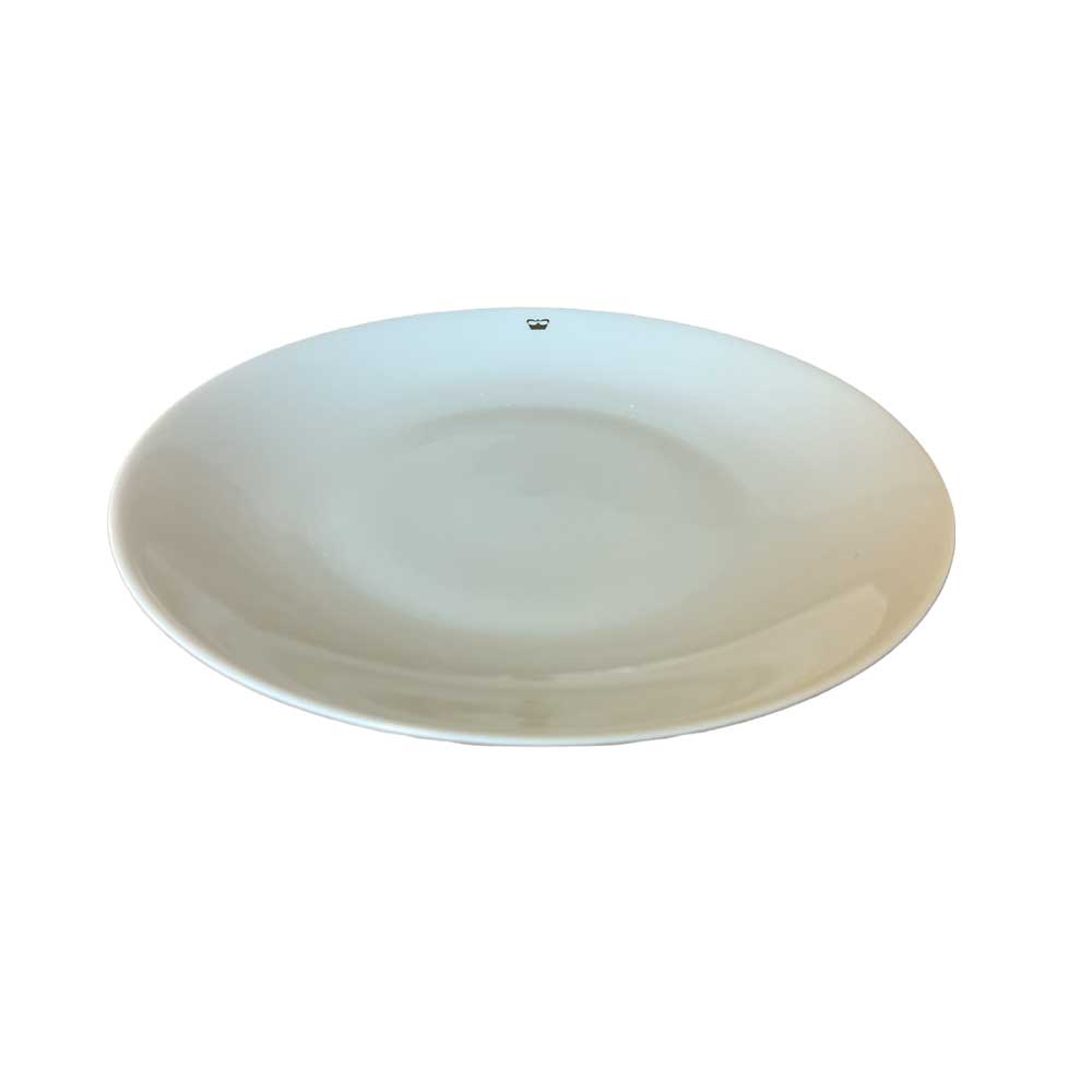 Assiette à dessert PRINCESS 22 cm blanc avec blason