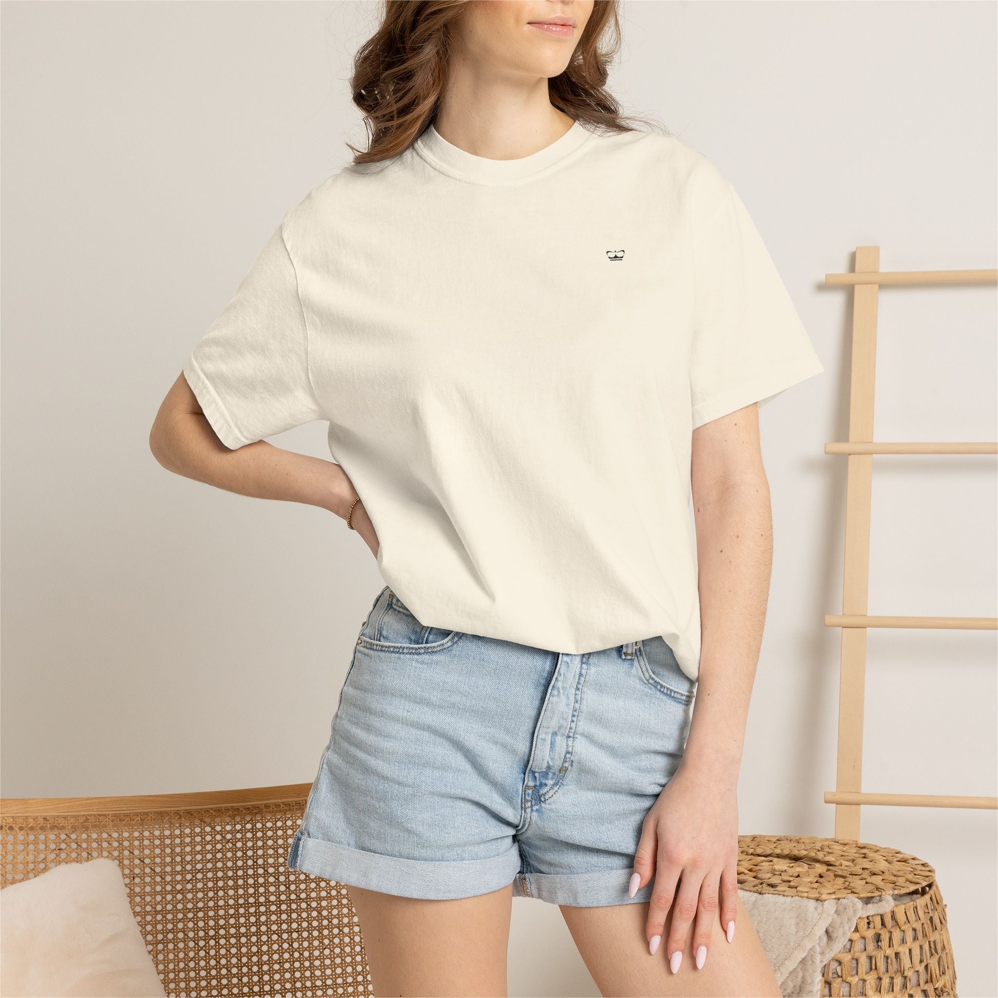 Princess T-shirt med svart broderad logotyp
