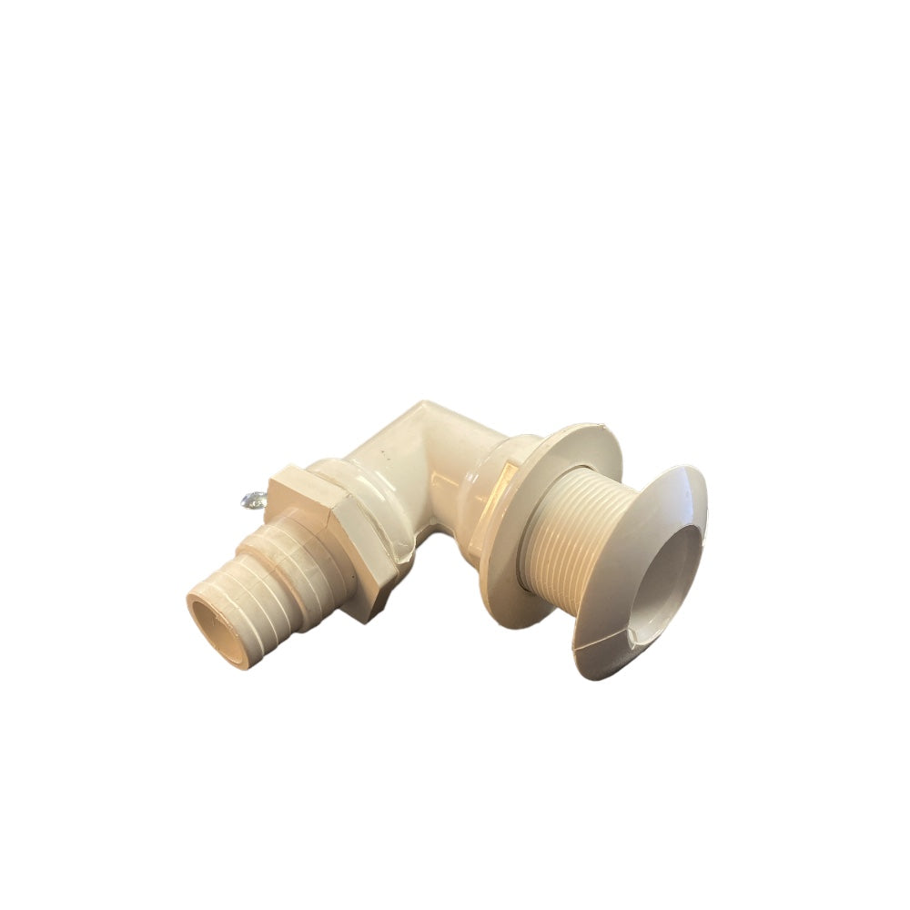 THRU HULL FITTING PLAST 90GR 20 MM