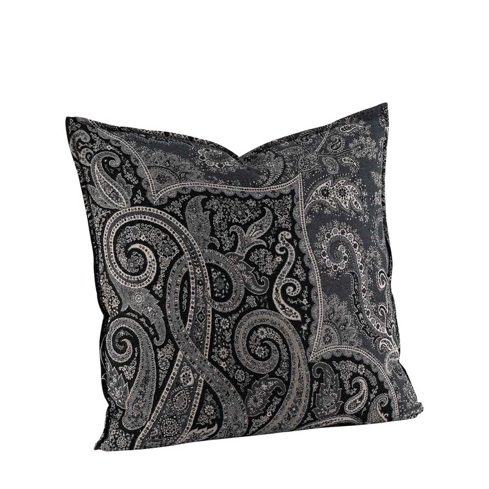 Poszewka EROZ PAISLEY CIEMNOSZARA 60x60