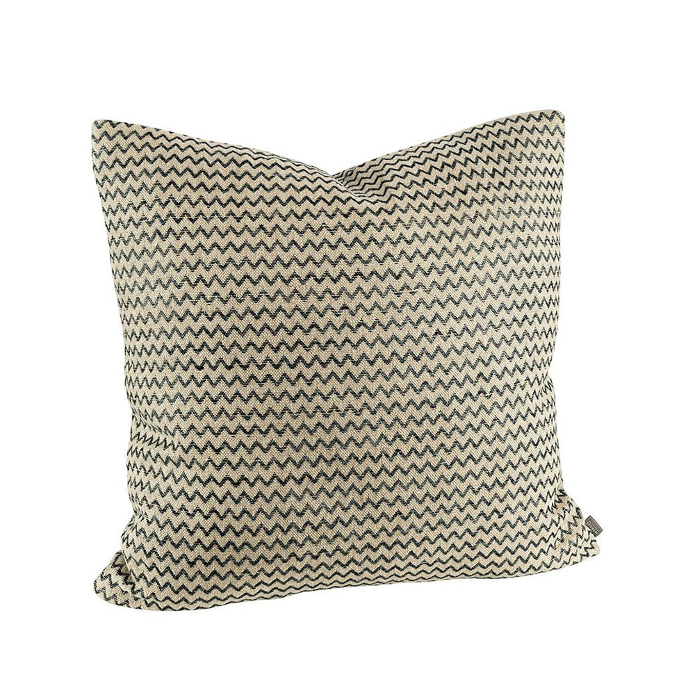 Poszewka na poduszkę CASA linen czarna CC gładka 50x50