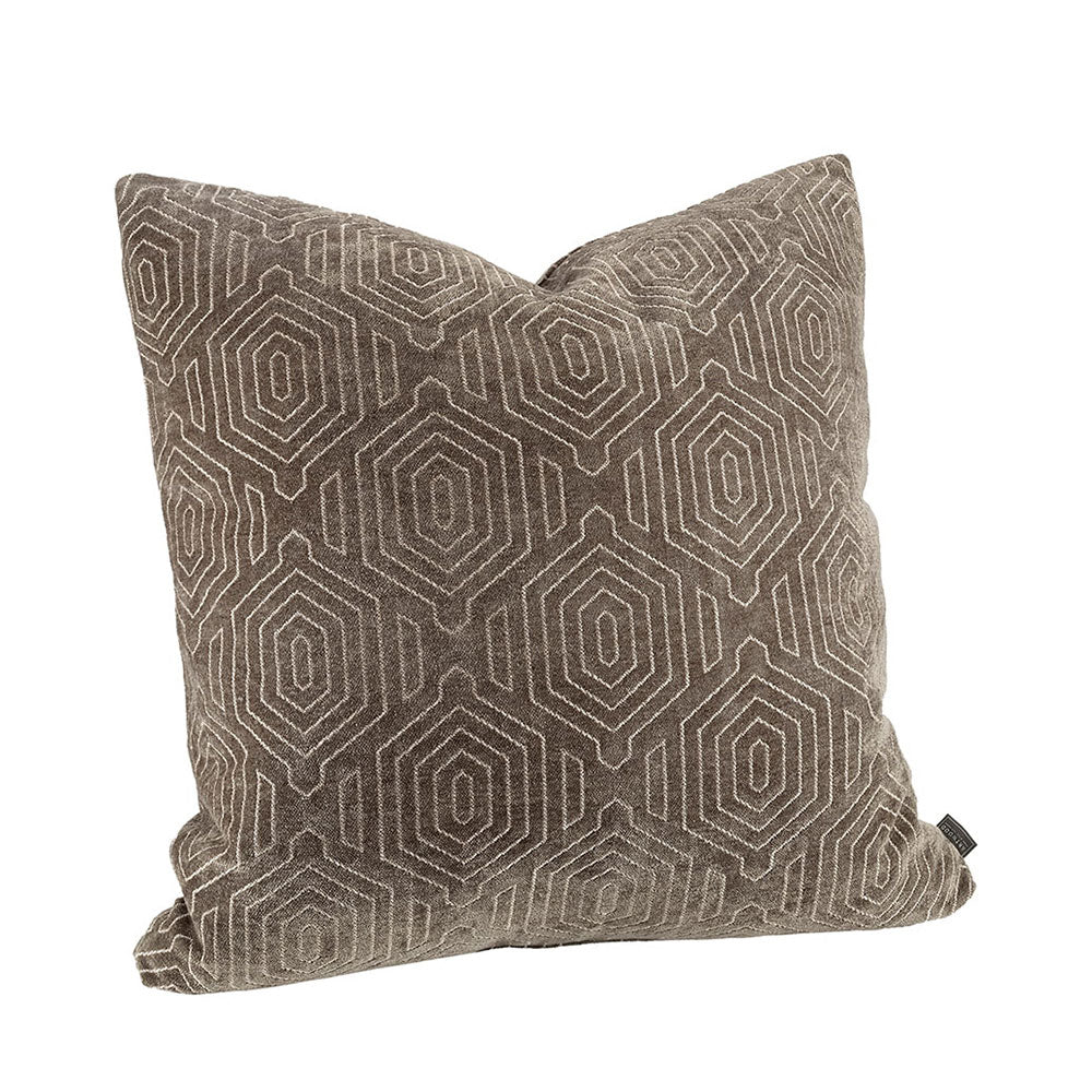 LAUREL ETHNIC Braun CC einfarbiger Kissenbezug 50x50