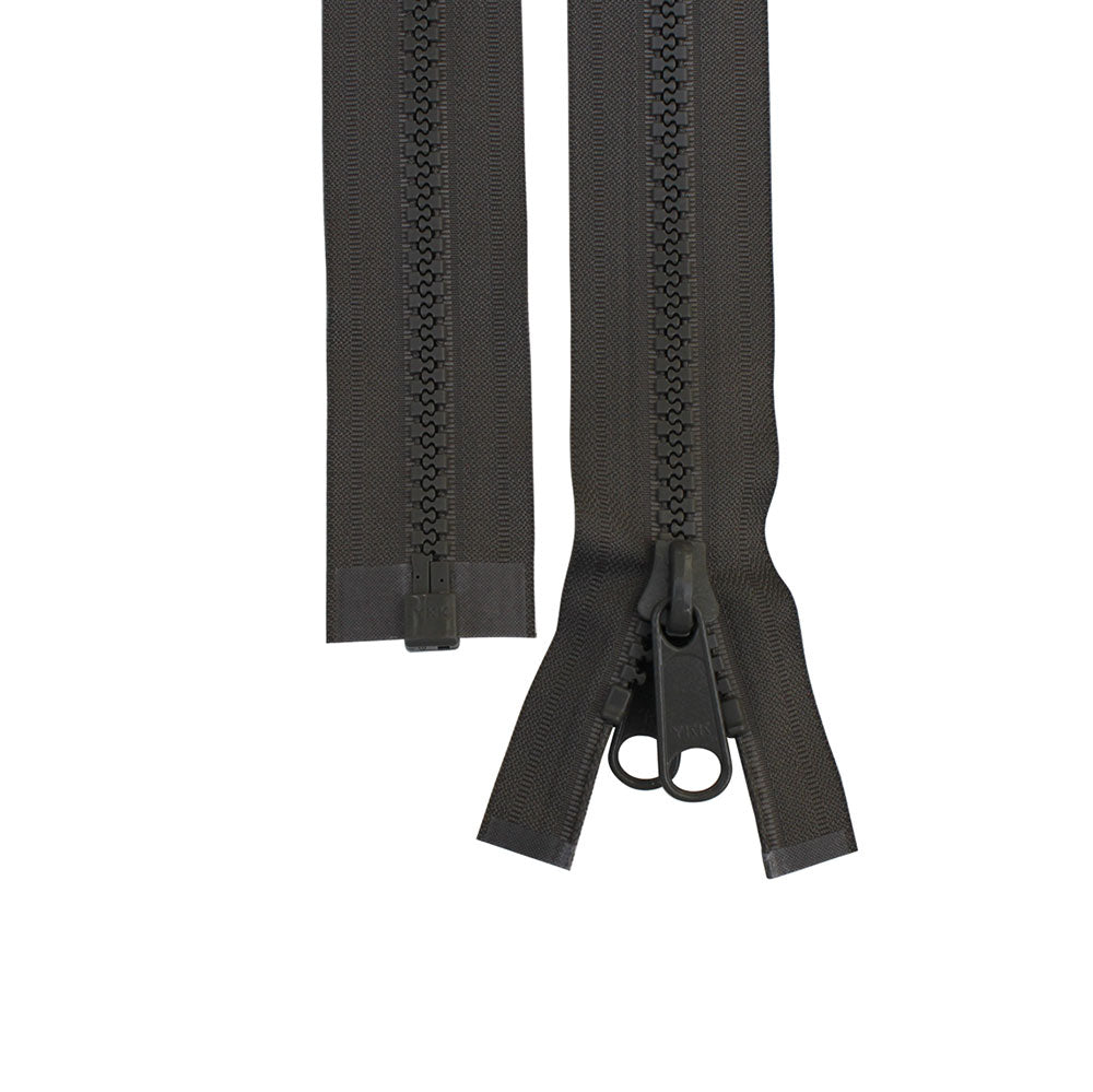 Fermeture éclair YKK grise 10 mm 2,5 m