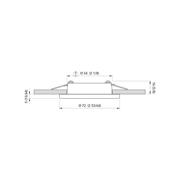 FARETTO LED A SCARICA RAPIDA BIANCO CALDO 2W 10-30V
