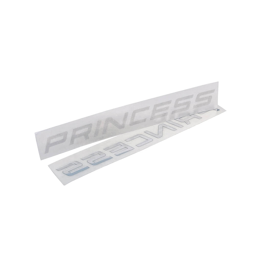 Princess Logo Chrom Vinyl 11MM hoch