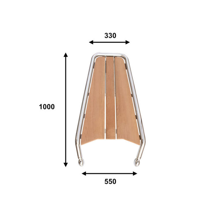 Förstäv 1000 mm med förstävsstege (komplett)