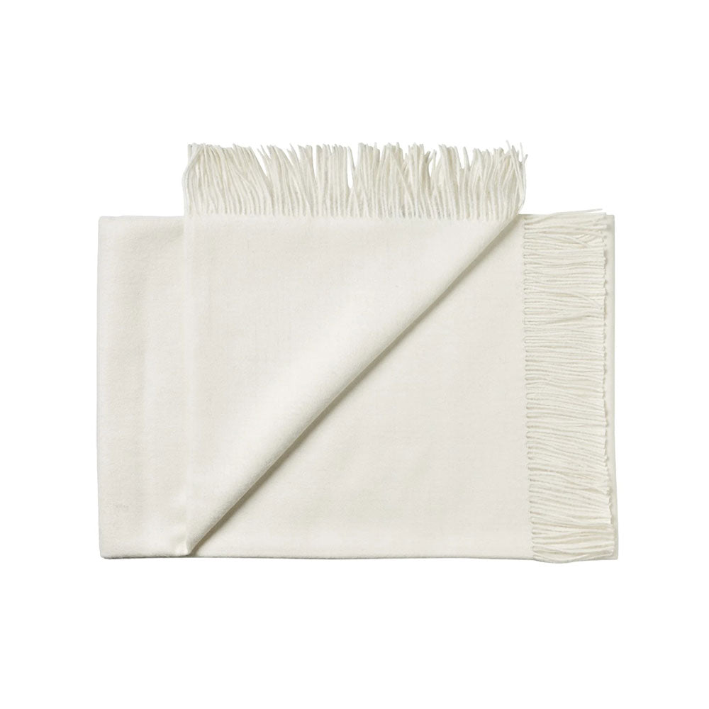 Plaid / sjal i baby Alpaca, off white